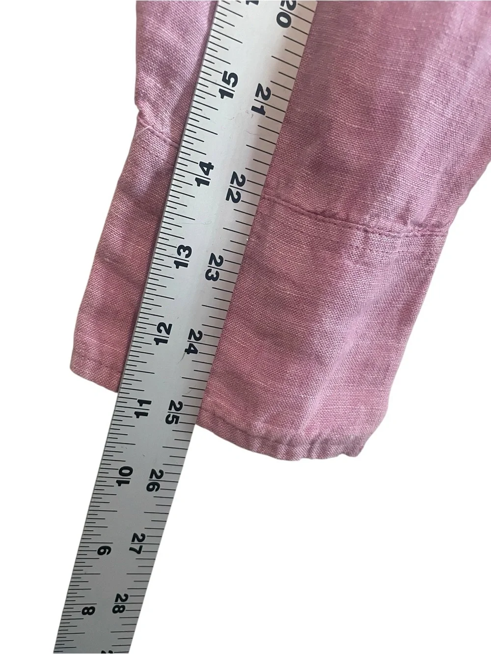 BAIRD McNUTT IRISH LINEN for J.CREW  Slim Collared Shirt Women's Sz 10 Pink